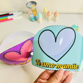 👑💖 Coroas Dia da Mamãe – Opções Azul e Rosa