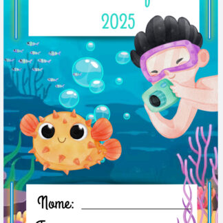 Planner da professora Fundo do mar 2025