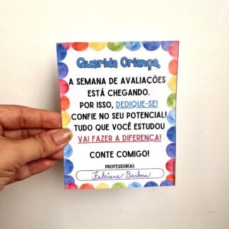 Recado de Semana de Provas ✨