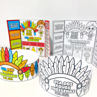 LAPBOOK + COROA DIA DOS POVOS INDÍGENAS