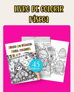 🐰🎨 Livro de Colorir de Páscoa – Diversão e Aprendizado para os Pequenos! 🥕🐣