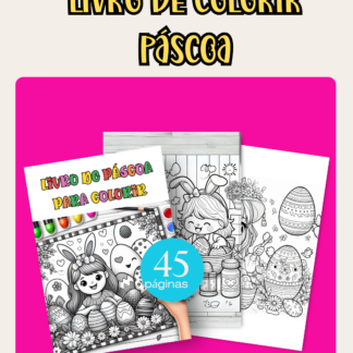 🐰🎨 Livro de Colorir de Páscoa – Diversão e Aprendizado para os Pequenos! 🥕🐣