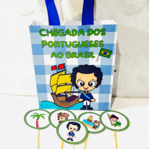 Sacola de história – chegada dos portugueses ao Brasil