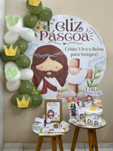 ARQUIVOS – KIT COM PAINEL E LEMBRANCINHAS PÁSCOA CRISTÃ