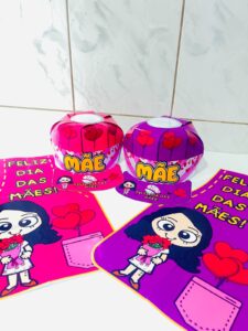 Boné + Avental para dia das Mães