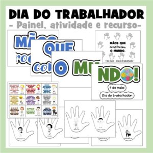 Dia do Trabalhador (Trabalho) – Painel, atividade e Quem Sou Eu