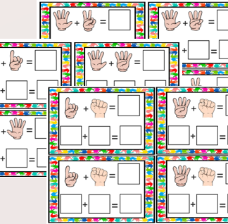 cálculos com as mãozinhas