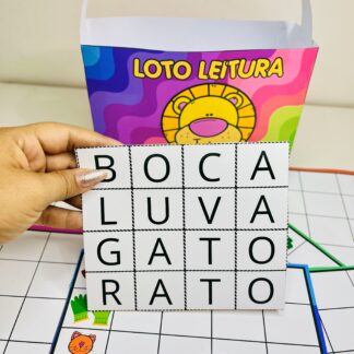 Loto Leitura - Fichas de Palavras Dissílabas