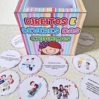Caixa de cards Direitos e Deveres das crianças