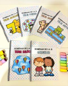 Kit 6 apostilas para trabalhar os numerais