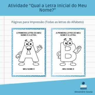 Atividade "Qual a Letra Inicial do Meu Nome?"