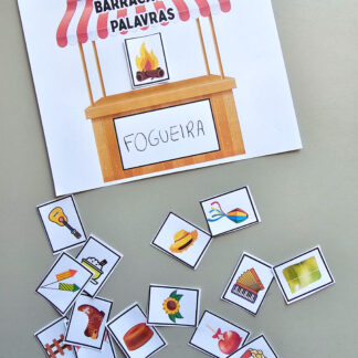 🎪 Barraca das Palavras Juninas – Atividade de Escrita com Imagens da Festa Junina