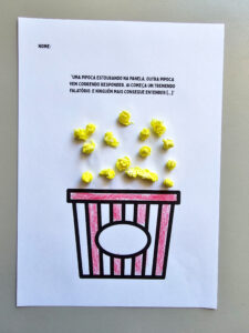 🍿 Atividade Junina: Balde de Pipoca Criativa 🎨