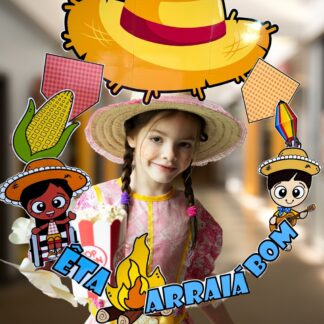 🎉 Decoração para Bambolê - Tema Festa Junina 🎈