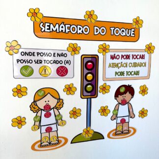 🚦✨ Painel Interativo - Semáforo do Toque - Maio Laranja