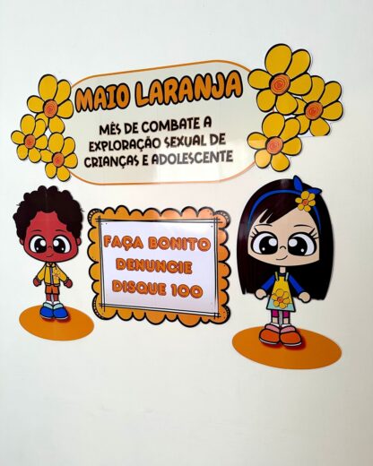 🧡 Painel Maio Laranja - Tema: Combate ao Abuso e Exploração Sexual de Crianças e Adolescentes
