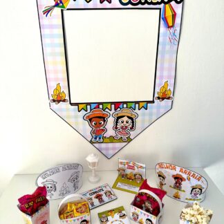 🎉 Kit Festa Junina  | Lembrancinha, Moldura para Fotos, Lembrancinhas, Convite
