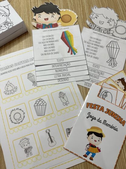 🎉 Kit Completo Festa Junina | Painel, Atividades, Moldura para fotos, Lembrancinhas, Jogos, Viseira - Image 6