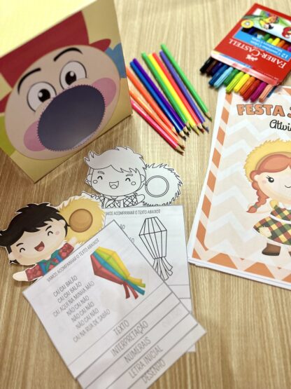 🎉 Kit Completo Festa Junina | Painel, Atividades, Moldura para fotos, Lembrancinhas, Jogos, Viseira - Image 4