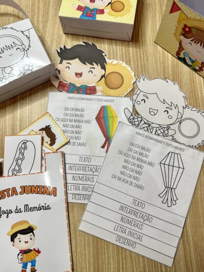 🎉 Kit Completo Festa Junina | Painel, Atividades, Moldura para fotos, Lembrancinhas, Jogos, Viseira - Image 8