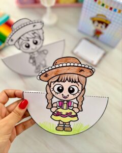 Correio Elegante + Personagens Dançantes para Colorir