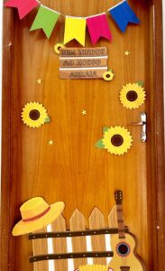 DECORAÇÃO JUNINA P/ PORTA