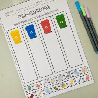 📝 Kit de Atividades Meio Ambiente | PDF com 10 Folhas para Imprimir