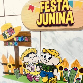 Painel Festa Junina Turma da Mônica