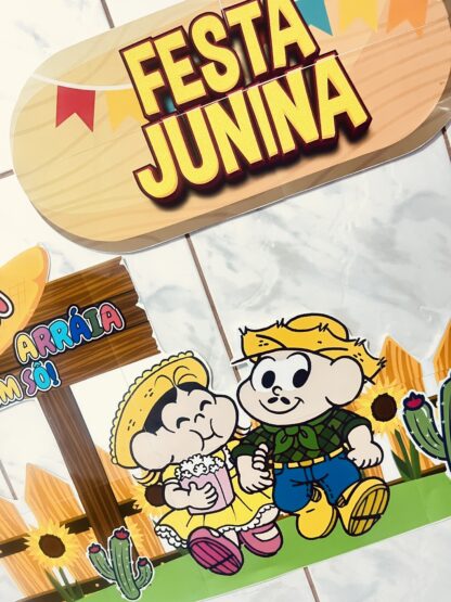 Painel Festa Junina Turma da Mônica - Imagem 4