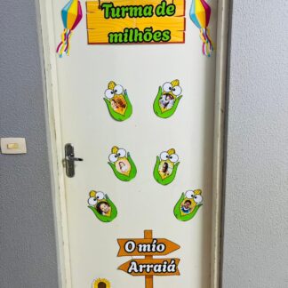 Painel de festa junina turma de milhões