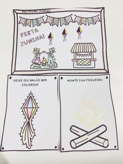 KIT 3 ATIVIDADES DE FESTA JUNINA