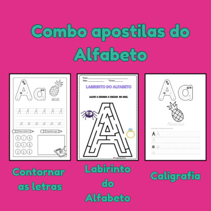 Combo Apostilas do Alfabeto