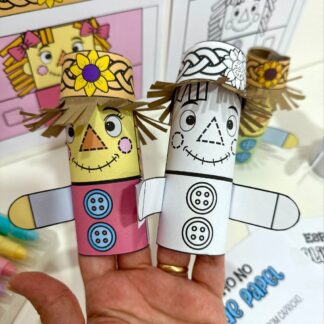 Espantalho no Rolinho de Papel Higiênico – Tema Festa Junina