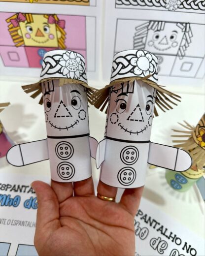 Espantalho no Rolinho de Papel Higiênico – Tema Festa Junina - Imagem 4