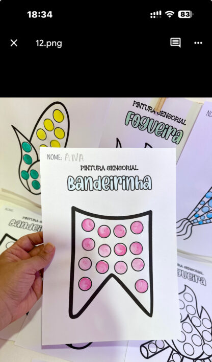Pintura sensorial- Festa junina - Imagem 6