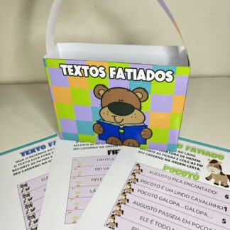 🧳 Textos Fatiados com Maletinha | Leitura e Compreensão Textual na Alfabetização