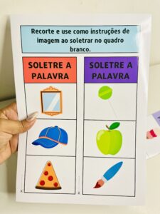 🔤 Soletre a Palavra | Atividade com Imagens para Alfabetização
