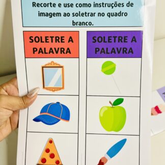 🔤 Soletre a Palavra | Atividade com Imagens para Alfabetização