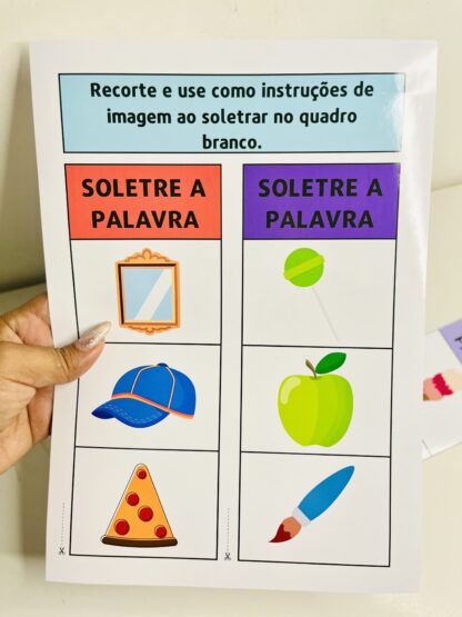 🔤 Soletre a Palavra | Atividade com Imagens para Alfabetização