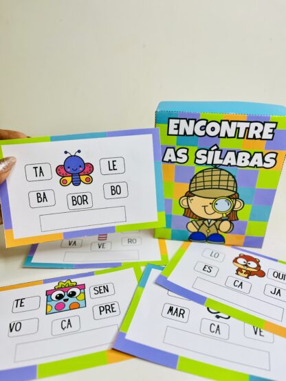 🧠 Encontre as Sílabas Corretas – Atividade para Formação de Palavras e Consciência Fonológica ✂️🔤
