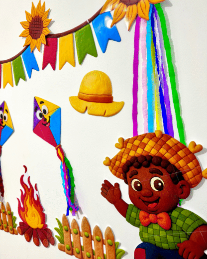 Painel Festa Junina para turmas da Educação Infantil e séries iniciais do Ensino Fundamental. - Imagem 5
