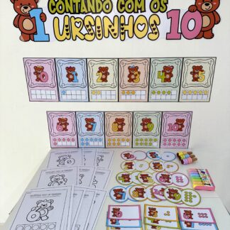 Contando com os ursinhos (Trabalhando contagem)