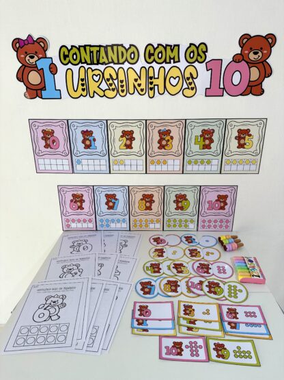 Contando com os ursinhos (Trabalhando contagem)