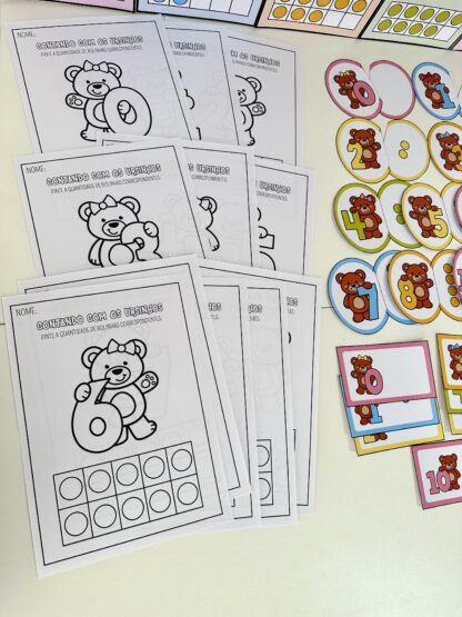 Contando com os ursinhos (Trabalhando contagem) - Imagem 5