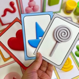 Recurso Fichas para trabalhar com Massinha, para ser utilizadas com crianças da Educação Infantil.