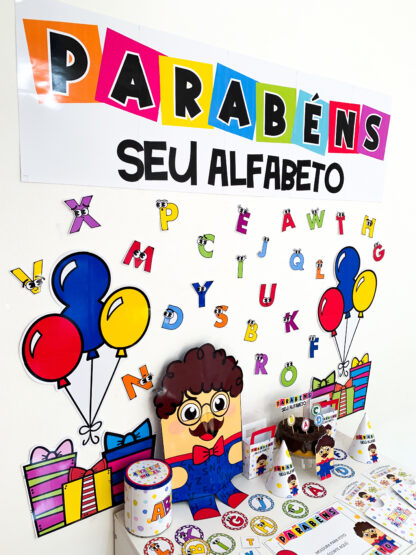 Super Kit Tema “Aniversário do Seu Alfabeto” - Imagem 2