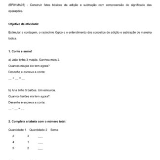 Atividades matemática