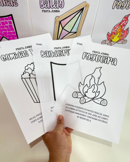Atividades Artes para trabalhar o tema Festa Junina com turmas da Educação Infantil.