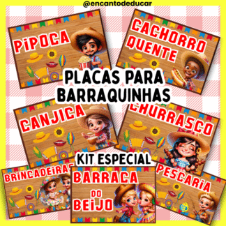 Placas para Barraquinhas Festa Junina