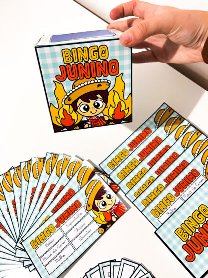 Bingo Junino Letra Cursiva